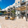 a poolside grilling area